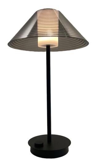 Volar oppladbar bordlampe 3,9W 2200 Kelvin IP44 Dimbar Svart