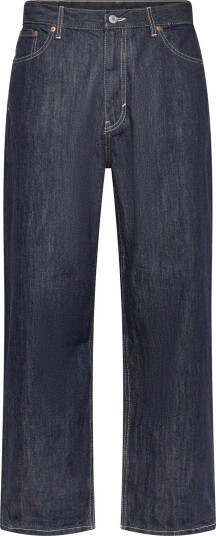 Weekday Galaxy Mid Rise Loose Straight Unisex Jeans Navy 28 x 30