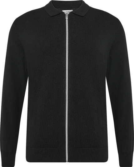 JJ REBEL | Jrebcallum Knit Polo Full Zip | XL