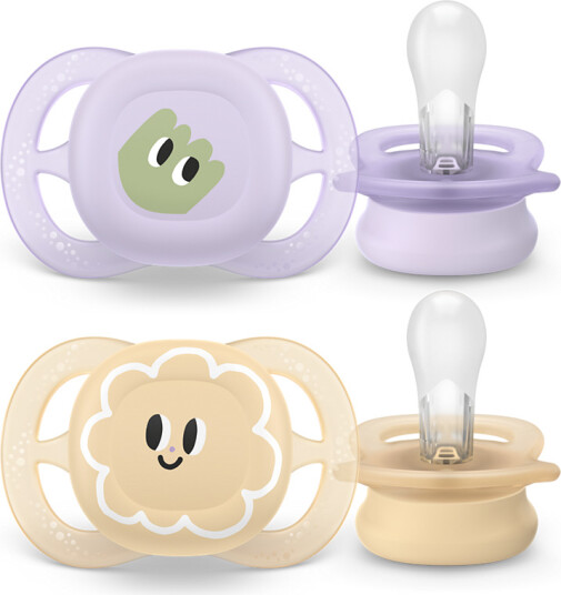 Philips Avent Ultra Start Smokk 0-2 mnd Rosa/Lys Gul 2 stk