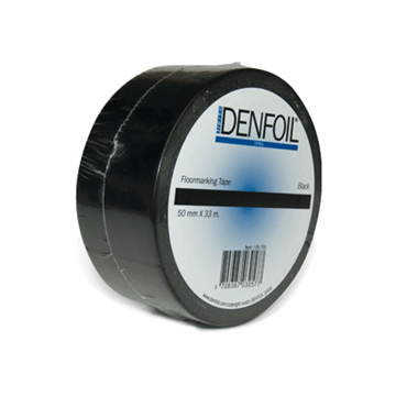 Gulvtape til oppmerking  50 mm x 33 m  Sort farge   