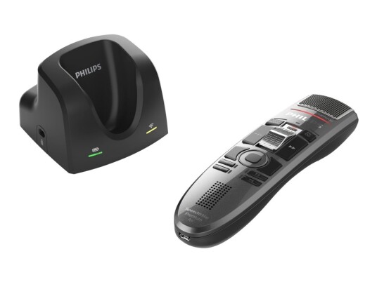 Philips SpeechMike Premium Air Trådløs USB Høyttalermikrofon Mørkegrå Perlemetallisk Philips SpeechMike Premium Air Trådløs USB Høyttalermikrofon Mørkegrå Perlemetallisk