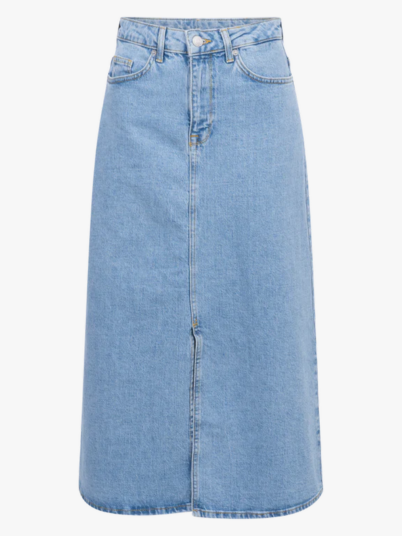 Selected Femme Krista-Gerda High Waist Light Blue Maxi Skirt Denim 34