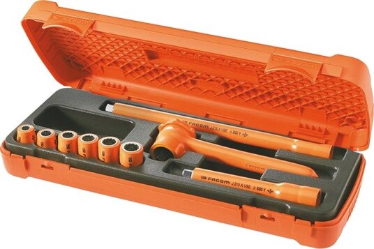 Facom Pipenøkkelsett J.400Avse 3/8", 9 Deler