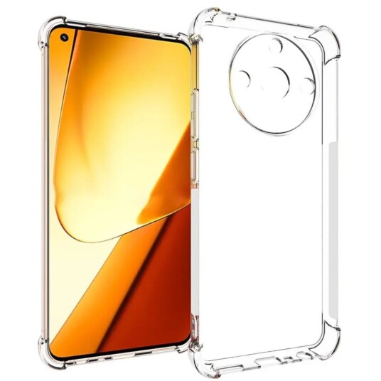 INCOVER Realme 11 5G Drop-Proof Fleksibelt Deksel i Plast - Gjennomsiktig