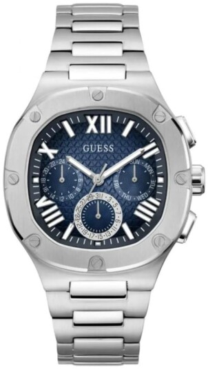 Guess Herreklokke GW0572G1 Headline Blå/Stål Ø42 mm
