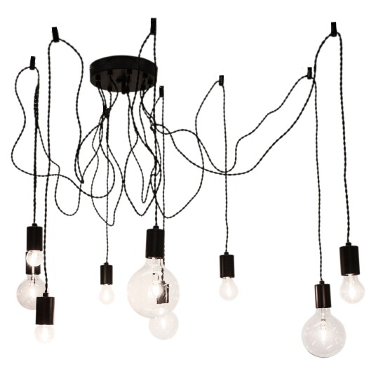 By Rydéns Spindelon taklampe Matt Svart