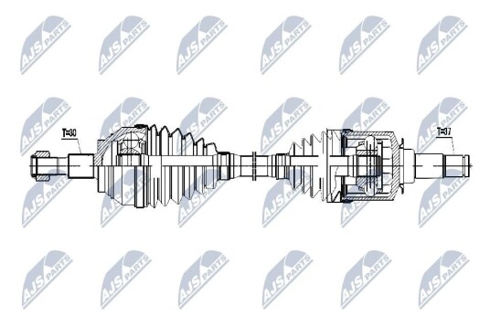 Nty Drivaksel NTY NPW ME 055