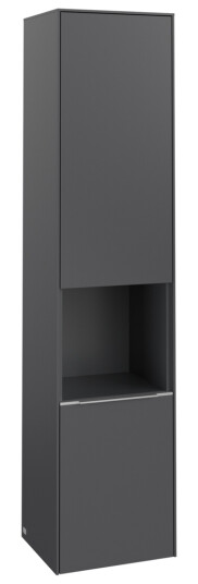 VILLEROY & BOCH SUBWAY 3.0 HØYSKAP 40X171 VENSTRE 2 DØRER & HYLLE GRAPHITE HÅNDTAK I KROM VILLEROY & BOCH SUBWAY 3.0 HØYSKAP 40X171 VENSTRE 2 DØRER & HYLLE GRAPHITE HÅNDTAK I KROM