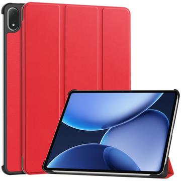 OnePlus Pad 2 Pro/Pad 3/Oppo Pad 4 Pro Tri-Fold Series Smart Folio-etui Rød