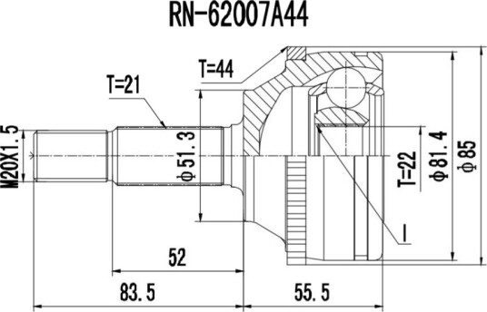 PROCARO 77-RE-150 Drivledd
