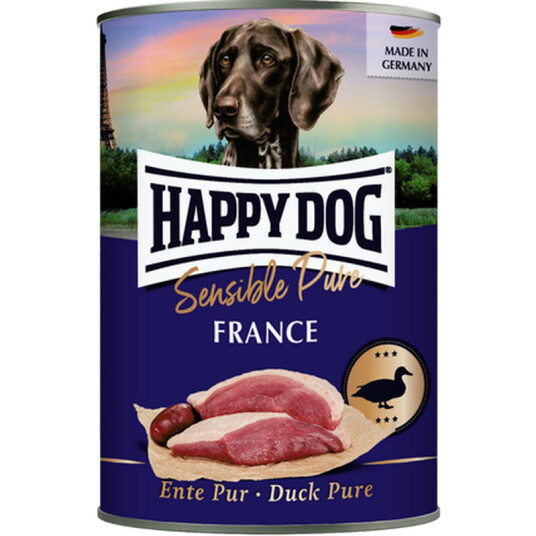 Happy Dog Våtfôr med 100% Andekjøtt 200 g - Kornfri Monoprotein til Hund