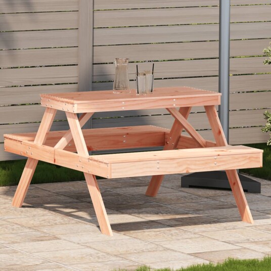 Piknikbord 105x134x75 cm heltre douglasgran 832570