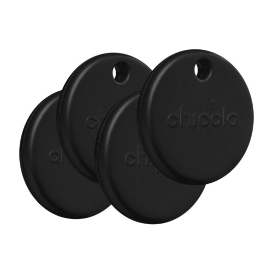 Chipolo POP 4-pakk Svart GPS og Bluetooth sporingsenhet for Android og Apple iOS Chipolo POP 4-pakk Svart GPS og Bluetooth sporingsenhet for Android og Apple iOS