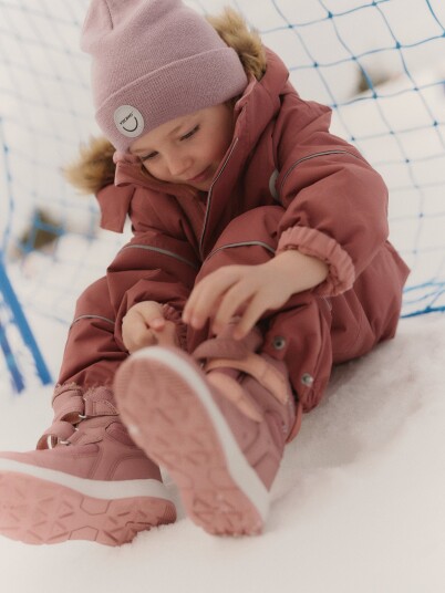 Viking Play vinterdress til barn dark pink