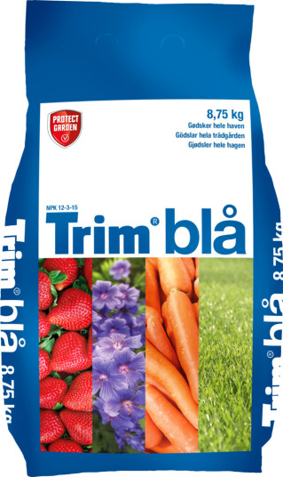 TRIM BLÅ GRUNNGJØDSEL GRANULAT 8,75 KG TRIM BLÅ GRUNNGJØDSEL GRANULAT 8,75 KG