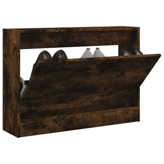  Skoskap røkt eik 80x21x57 cm konstruert tre 8721012381506