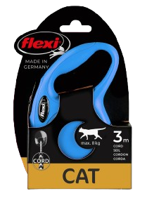 Rullebånd New Classic Cat Cord 3M Xs Maks 8 kg Blå
