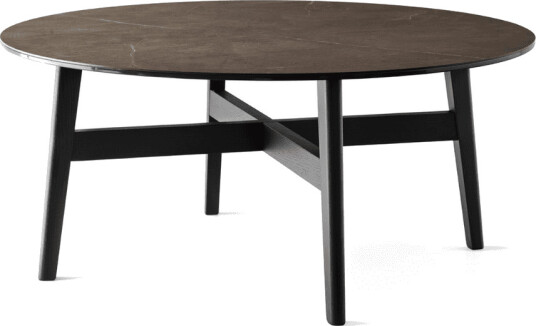 Abrey Sofabord Matt svart ask / Bronse