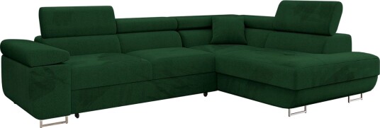 Gabina Sofa med Sjeselong 3 seter Grønn
