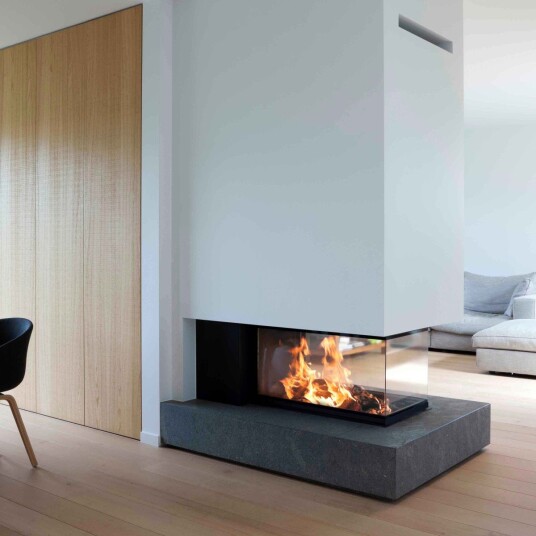 M-Design Luna 1000RD Diamond gasspeis - romdeler med glass på tre sider