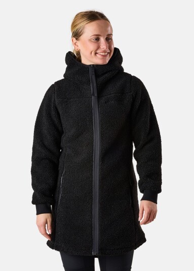 Lofoten Pile Coat W Black 46  Fleecetrøyer