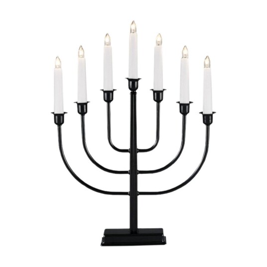 KONSTSMIDE LYSESTAKE 7 PÆRER METALL SVART 2466-700TR
