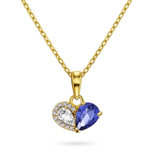 Pan Jewelry Smykke i 925 forgylt sølv med zirkonia Pan Jewelry Smykke i 925 forgylt sølv med zirkonia