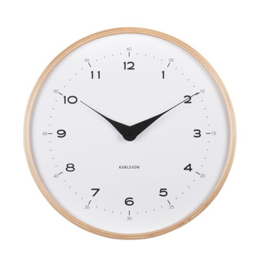 Karlsson Osado Dome Veggklokke KA5995WH   Unisex 30 cm Kvarts urverk