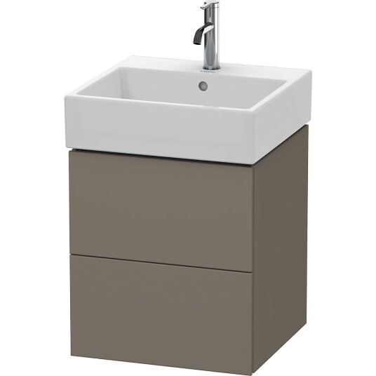 Duravit L-Cube Servantskap m/2 skuffer 484x544x459 mm Flanellgrå Matt
