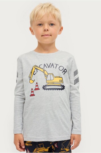 Ellos Collection T skjorte + bukse Jack Grå