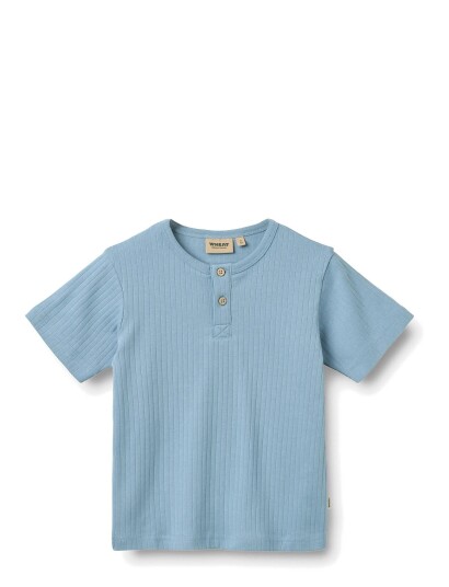Wheat T Shirt S/S Lumi Blue 116 Wheat T Shirt S/S Lumi Blue 116