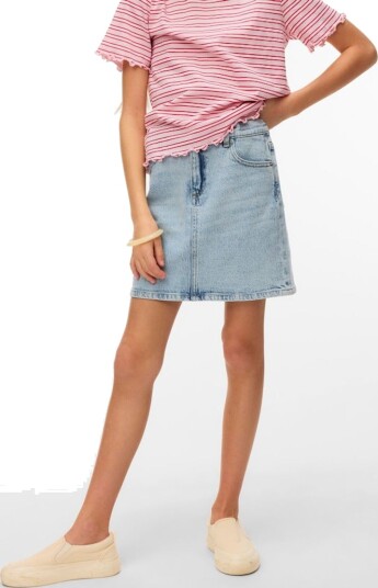 Vero Moda Girl Vmtessa Hr Short Dnm Skirt Mix Girl Blue 158