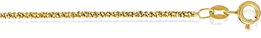 Pan Jewelry Popcorn kjede i 925 forgylt sølv 1,8 mm 50 cm