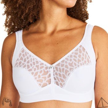 Swegmark BH Lovely Lilly Soft Bra Hvit bomull F 75 Dame Swegmark BH Lovely Lilly Soft Bra Hvit bomull F 75 Dame
