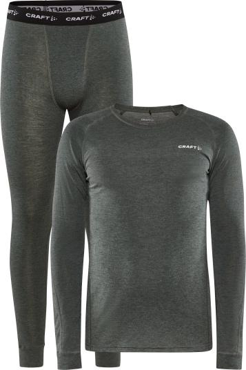 Craft Men"s Core Wool Merino Set Juniper/Melange Juniper-Melange S