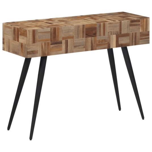 Konsollbord 110x34x80 cm gjenvunnet heltre teak 8721012117372