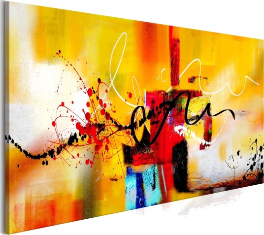 Bilde Crazy Serpentines 1 Part Orange Narrow 150x50 Artgeist sp. z o. o.