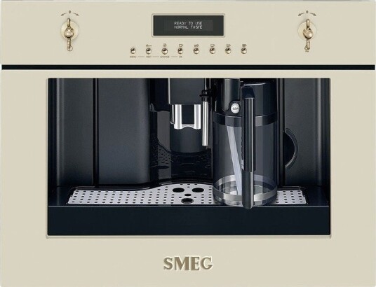 Smeg Colonial Integrert Kaffemaskin 60 cm Krem CMS8451P Smeg Colonial Integrert Kaffemaskin 60 cm Krem CMS8451P