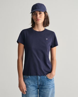 Klassisk t-skjorte med Shield-logo EVENING BLUE XXL