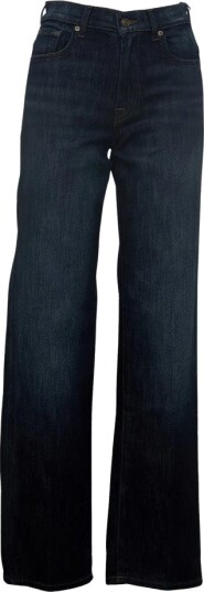 7 For All Mankind Stovepipe Straight Damejeans Blå W31 7 For All Mankind Stovepipe Straight Damejeans Blå W31