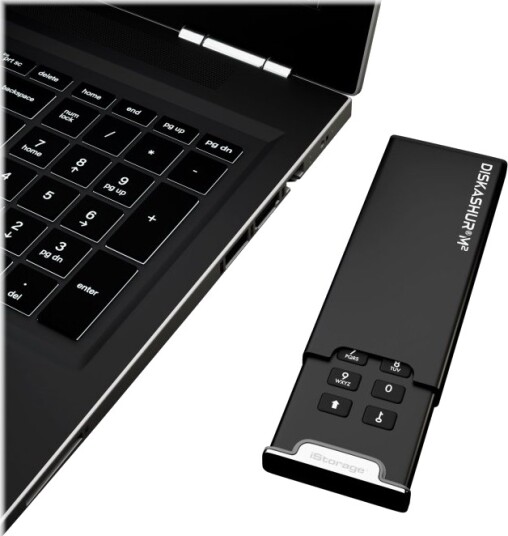 iStorage DiskAshur M2 2TB USB A/USB C Svart IS DAM2 256 2000