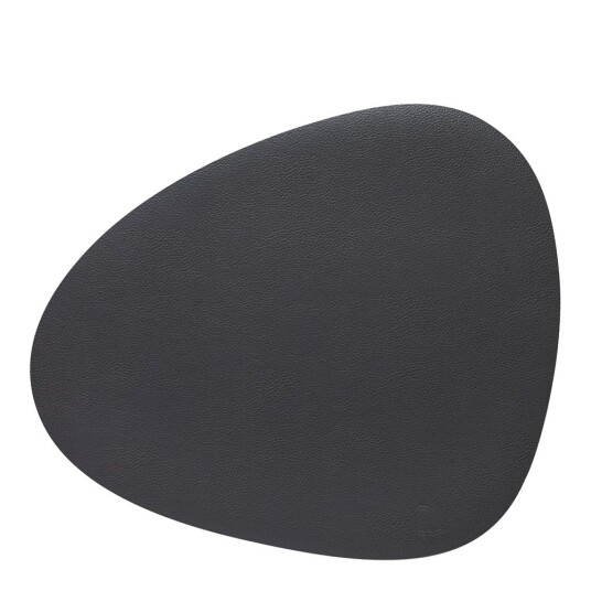 Lind DNA  Leather Serene Curve bordbrikke L 37x44 cm anthracite