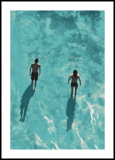 Beach Couple Plakat Plakat / 100x150cm
