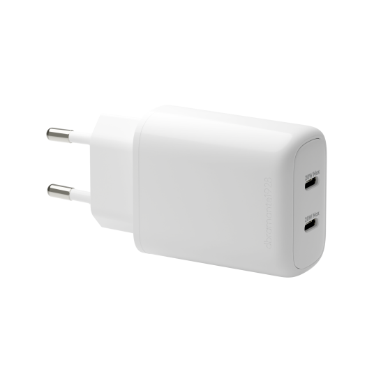 Dbramante1928 Re-charge 20W USB-C Strømadapter med 2 Utganger Hvit