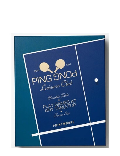 Printworks Portable Table Tennis Ping Pong Blue