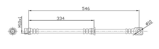 Bremseslange METZGER 4110918