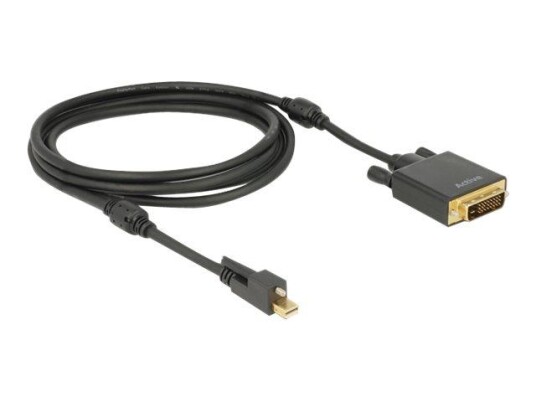 Delock Mini DisplayPort til DVI skjermkabel 2 m - 4K oppløsning