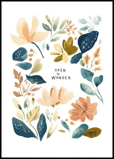 Floral Whimsy Bloom Plakat / 100x150cm