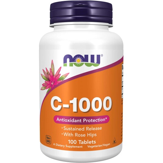 NOW Vitamin C 1000 Sustained Release 100 stk NOW Vitamin C 1000 Sustained Release 100 stk